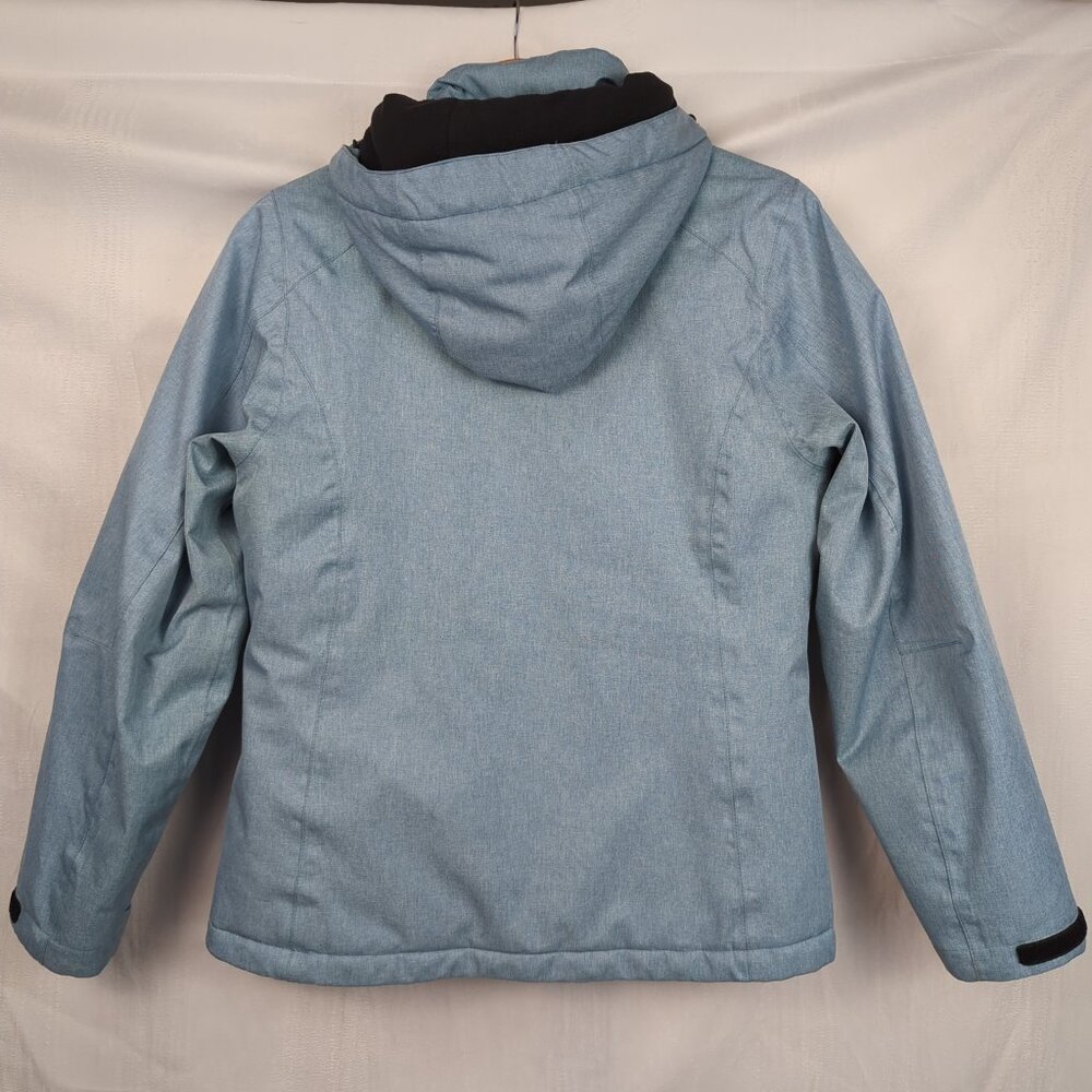 Little Donkey Andy Blue Ski Jacket with Removable Hood - Picture 9 of 10